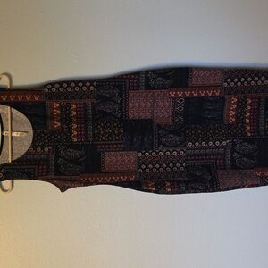 Patchwork Sleeveless Dress. Size Large.